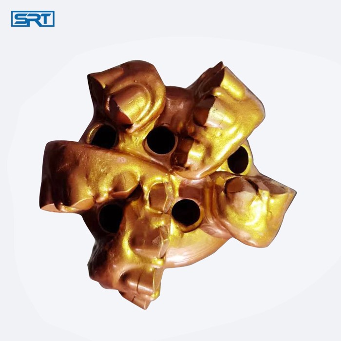 114mm 4 1/2 water well drilling diamond PDC bit with 5 wings