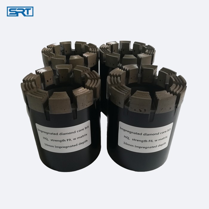  AQ BQ HQ NQ PQ Diamond Impregnated core bits for granite quartz hard rock coring