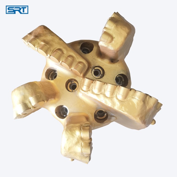 311mm 6 and 5 wings matrix body fixed cutters PDC diamond drill bits for well drilling