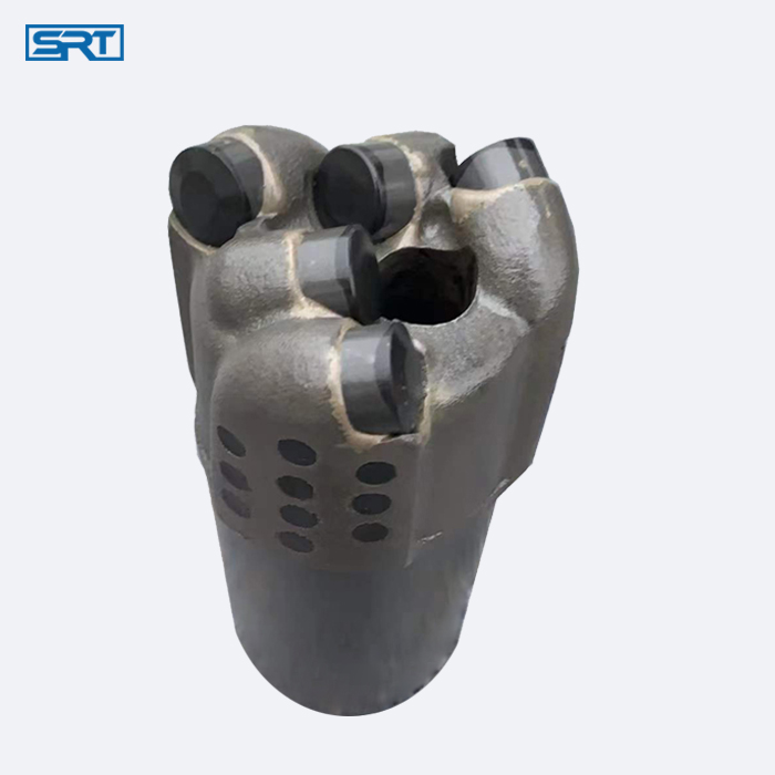 high impact resistance 59mm matrix sintered body flat face PDC center drill bits