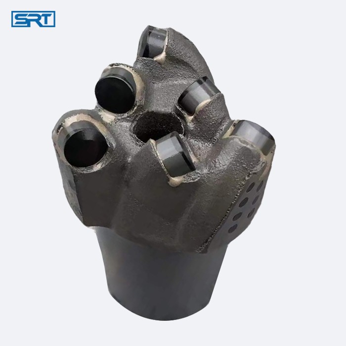 75mm well borehole drilling diamond bit flat face PDC non-coring bit